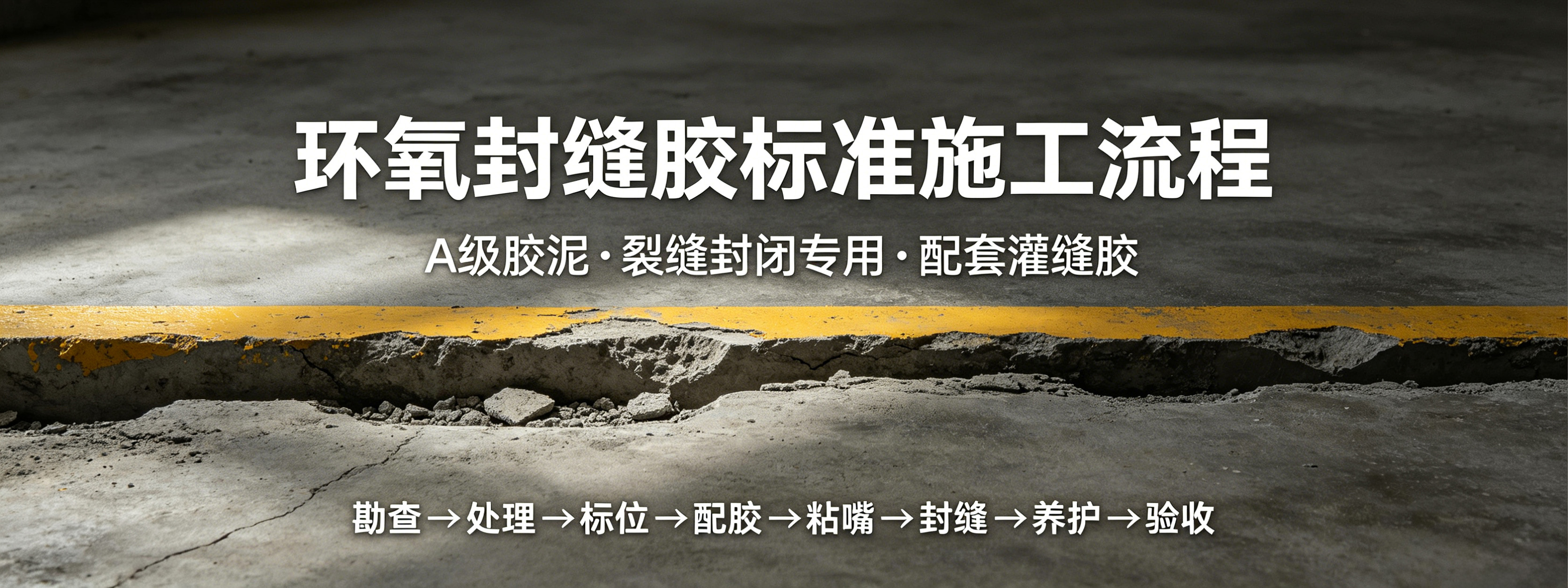 环氧封缝胶施工流程